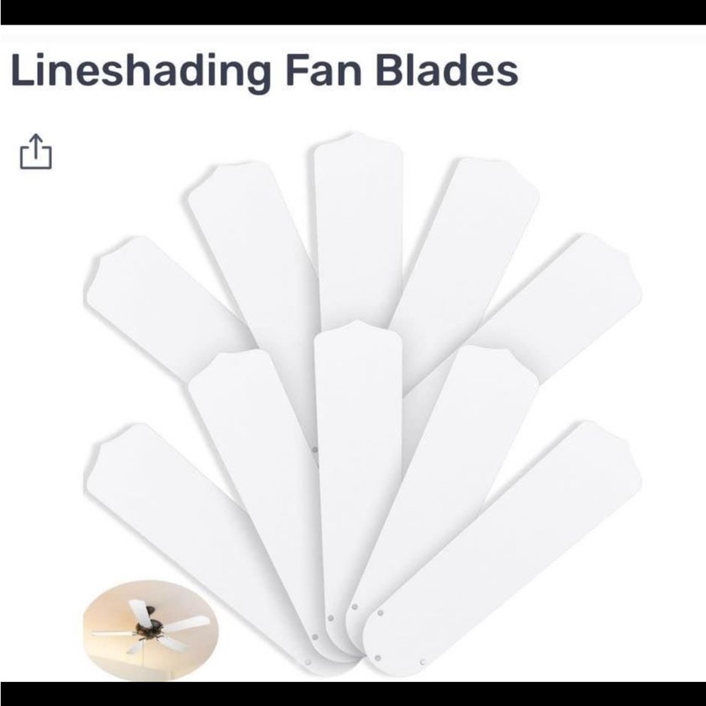 Lineshading Ceiling Fan Blades